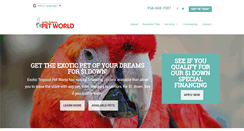 Desktop Screenshot of exotictropicalpetworld.com